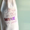 wine bag with message