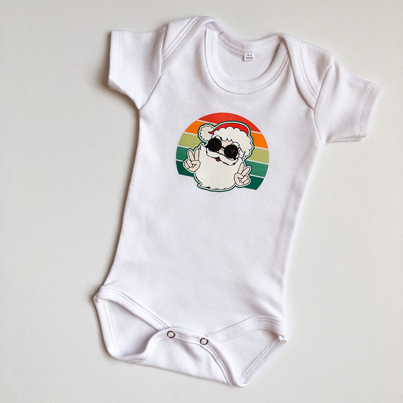 Bodyvest_Groovy-Santa Sample of white bodyvest with Groovy Santa graphic. Christmas outfit