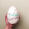 Product photo of personalised Jumbo Easter Egg with name in mint green
